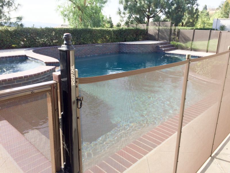 Mesh Pool Barrier Installation detail